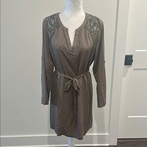 NWT Petite Skies are Blue Misti Shirt Dress Sz LP